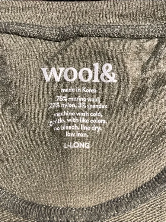 Wool& Sleeveless Olive Midi Dress with A-Line Silhouette Pockets - Picture 6 of 6